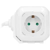 Orno Przedłużacz 4 krypčių prailgintuvas 2P+Z (Schuko), 2xUSB įkroviklis, 1,4 m H05VV-F 3x1,5mm2, baltas