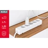 Rebel elektros tinklo ilgintuvas 5 lizdai 3m - 1.5mm