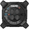 Kvadratinis būgninis ilgintuvas linija hand pro; 4x2p+su; ip44; 16a; h07rn-f; 3×1,5; 30m; schuko juoda