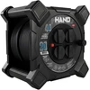 Būgninis kvadratinis ilgintuvas linija hand pro; 4x2p+su; ip44; 16a; h07rn-f; 3×1,5; 20m; schuko juoda