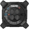 Kvadratinis būgninis ilgintuvas linija hand pro; 4x2p+su; ip44; 16a; h07rn-f; 3×1,5; 50m; juoda