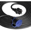 Orno Przedłużacz Dirbtuvių prailgintuvas, atsparus vandens purslams, IP44, 1x2P+Z 20m, alyvai atsparus guminis kabelis H07RN-F 3x1.5mm², 230VAC/16A, schuko