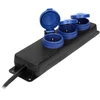 Orno Prailginimo kabelis IP44 3x2P+Z guminis kabelis OR-AE-13158(GS)/5M schuko