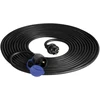 Orno Przedłużacz Dirbtuvių prailgintuvas, atsparus vandens purslams, IP44, 1x2P+Z 10m, alyvai atsparus guminis kabelis H07RN-F 3x1.5mm², 230VAC/16A, schuko
