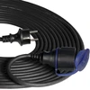 Orno Przedłużacz Dirbtuvių prailgintuvas, atsparus vandens purslams, IP44, 1x2P+Z 20m, alyvai atsparus guminis kabelis H07RN-F 3x1.5mm², 230VAC/16A, schuko