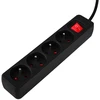 Przedłużacz Prailginimo laidas 1,5 m, 3 x 1,5 mm2, 4G, juodas, ĮJUNGTA/IŠJUNGTA