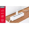 Kemot Maitinimo ilgintuvas REBEL 5 lizdai, be jungiklio, 5m (1.5mm)
