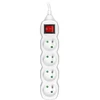 TRACER PowerCord 3.0m 4 lizdų jungiklis baltas prailginimo laidas