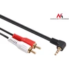 MACLEAN MCTV-824 Maclean MCTV-824 Jack Angled 90 to 2 RCA kabelis 1m juodas