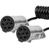Spiralinis kabelis sunkvežimio priekabai 2x 7 kontaktų N tipo 5m 24v amio-04379