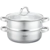 Puodas na parę stal, komplektas 3 elementy śr.26cm - 4.6l klausberg