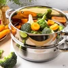Puodas na parę stal, komplektas 3 elementy śr.28cm - 6.0l klausberg
