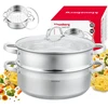 Puodas na parę stal, komplektas 3 elementy śr.26cm - 4.6l klausberg