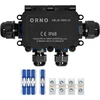 Orno Puszka Dėžutė be išpjovos HD IP68, 0,75–4,0 mm?, 2 M20 ir 2 M16 jungtys, T formos