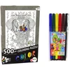Lean Toys Dėlionė vaikams su flomasteriais, 500 detalių