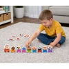 Lean Toys Edukacinė dėlionė Abėcėlės traukinukas su gyvūnais 40 el.