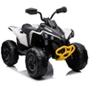 Lean Toys Akumuliatorinis keturratis- visureigis vaikams „Can-Am Renegade 4x4“, baltos spalvos
