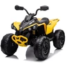 Lean Cars Akumuliatorinis keturratis- visureigis vaikams „Can-Am Renegade 4x4“, geltonos spalvos