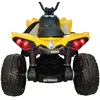 Lean Cars Akumuliatorinis keturratis- visureigis vaikams „Can-Am Renegade 4x4“, geltonos spalvos