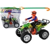Lean Toys Keturratis su trinties varikliu ir bekelės ratais