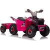 Lean Cars Akumuliatorinis keturratis su priekaba vaikams XMX630T, rožinės spalvos