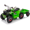 Lean Cars Akumuliatorinis keturratis su priekaba vaikams XMX630T, žalios spalvos
