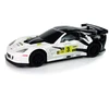 Lean Toys Nuotoliniu būdu valdomas sportinis automobilis Corvette C6.R, 2.4 G, 1:24, baltas
