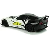 Lean Toys Nuotoliniu būdu valdomas sportinis automobilis Corvette C6.R, 2.4 G, 1:24, baltas