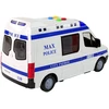 Lean Toys Policijos automobilis su frikcine pavara ir efektais LeanToys
