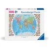 Ravensburger - Dėlionė Politinis pasaulio žemėlapis 1000p (12000664)