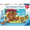 Dėlionė Ravensburger - Meškiukų šeimos atostogos 2x24p (12004046)