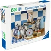 Ravensburger Dėlionė 1500 vnt. - Kačiukai virtuvėje