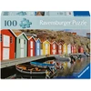 Dėlionė Ravensburger - Spalvingi namai Švedijoje 100p reklama (12001730)