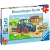 Ravensburger Dėlionė 2x12 vnt. - Sunkus darbas