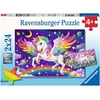 Ravensburger Dėlionė 2x24 vnt. - Vienaragis ir Pegasas