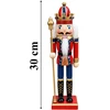 Realne Ceny Krzysztof Alchimionek Drewniany Dziadek do Orzechów Figūrėlė Ozdobna Świąteczna 30 cm Premium