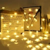 Realne Ceny Krzysztof Alchimionek Kalėdinė šviesos užuolaidų girlianda, 100 LED žvaigždžių, šiltai balta, 10 m