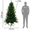 Realne Ceny Krzysztof Alchimionek Sztuczna Choinka Świąteczna Świerk jak Żywa Premium Zielona 220cm Stojak