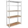 Metalinė sandėlio lentyna 205x120x45 sidabrinė Rebel