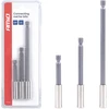 Antgalių laikiklių suktuvui rinkinys, 1/4", 3 vnt., AMIO-04934