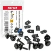Rinkinys uniwersalnych wkrętów i blaszek montażowych 18 mm ? 5 mm 10kpl amio-05028