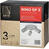 Orno RINO sieninis-lubinis šviestuvas, maks. galia 3x50W, GU10, IP20, baltas