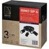 Orno Rino SP 4, sieninis-lubinis šviestuvas, GU10, maks. 4x50W, IP20, juodas