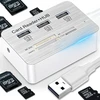 Rozdzielacz 7in1 USB šakotuvo kortelių skaitytuvo adapteris SD micro greitas skirstytuvas
