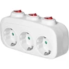Orno Rozgałęźnik 3x2P+Z (Schuko) skirstytuvas su 3 jungikliais