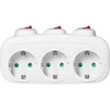 Orno Rozgałęźnik 3x2P+Z (Schuko) skirstytuvas su 3 jungikliais