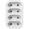 Orno Rozgałęźnik 4x2P euro skirstytuvas, baltas