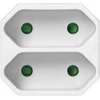 Orno Rozgałęźnik Skirstytuvas 2x2P euro, baltas