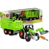 Lean Toys Traktorius su atvira priekaba 43 cm