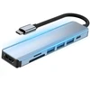 RTO Hub adapter rozdzielacz usb-c 7w1 hdmi usb c 3.0 kart sd micro 100w 4k